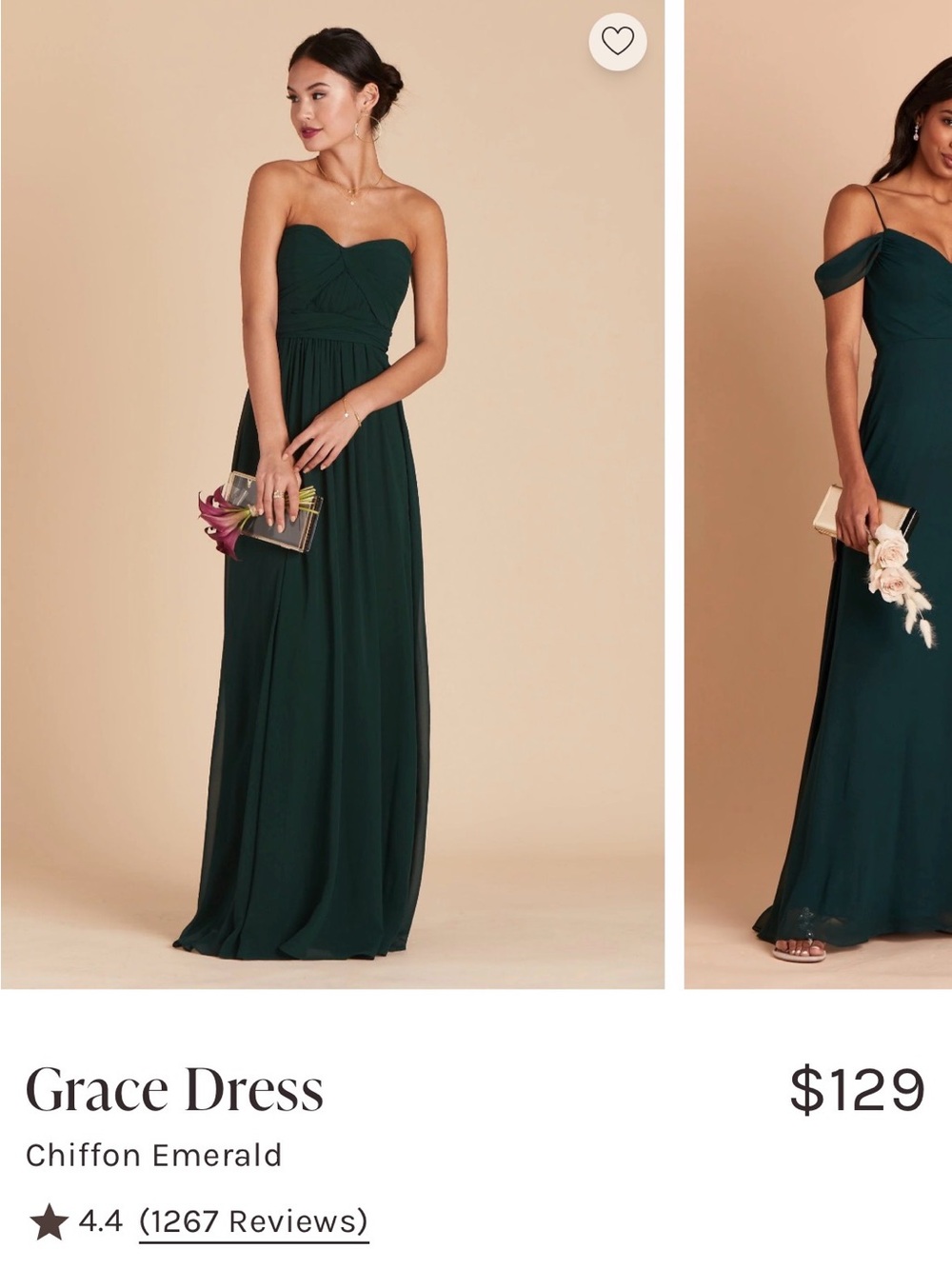 Birdie Grey Grace bridesmaids dress in emerald
